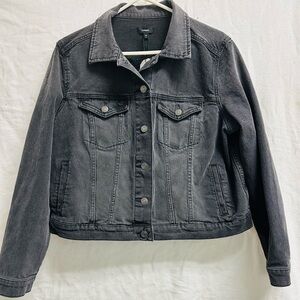 Express Charcoal Denim Jacket